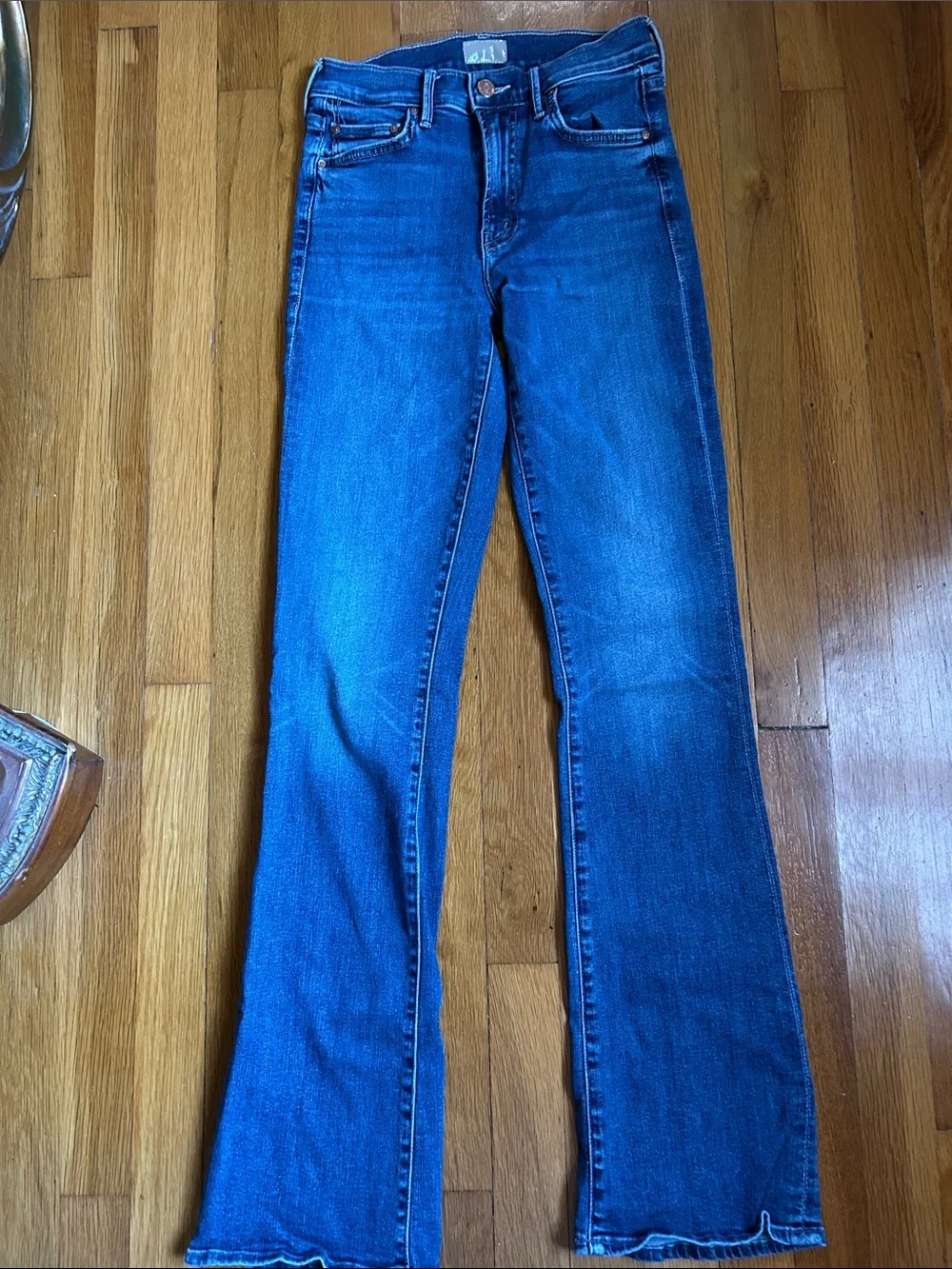 MOTHER JEANS BOOTCUT “ THE OUTSIDER SNEAK” 25 DARK AND STORMY NIGHT WORN ONCE